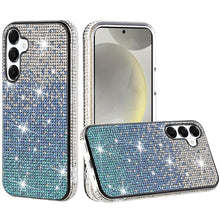 For Samsung S24+/S25+ Case Party Full Bling Diamond Phone Cover + Tempered Glass