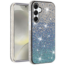 For Samsung S24+/S25+ Case Party Full Bling Diamond Phone Cover + Tempered Glass