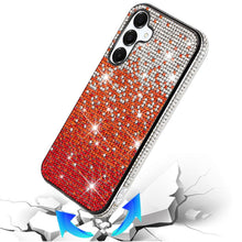 For Samsung S24+/S25+ Case Party Full Bling Diamond Phone Cover + Tempered Glass