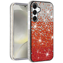 For Samsung S24+/S25+ Case Party Full Bling Diamond Phone Cover + Tempered Glass