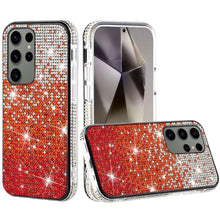 For Samsung S25 Ultra Case Party Full Bling Diamond Phone Cover + Tempered Glass