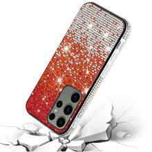 For Samsung S25 Ultra Case Party Full Bling Diamond Phone Cover + Tempered Glass