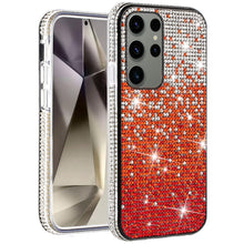 For Samsung S25 Ultra Case Party Full Bling Diamond Phone Cover + Tempered Glass