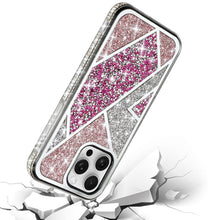 For iPhone 16 PRO MAX Case Rhombus Bling Glitter Diamond Cover + Tempered Glass