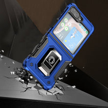 For Samsung Z Flip5 Case Grip Design Magnetic Ring Stand Protective Phone Cover