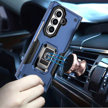 For Samsung Z Fold7 Case Grip Design Magnetic Ring Stand Cover + Tempered Glass