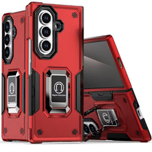 For Samsung Z Fold7 Case Grip Design Magnetic Ring Stand Cover + Tempered Glass