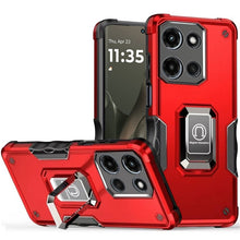For Motorola Edge 2025 Case Grip Design Magnetic Ring Stand Protective Cover