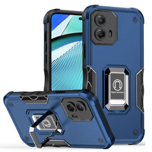 For Moto G Power 5G 2024 Case Grip Design Magnetic Ringstand + Tempered Glass