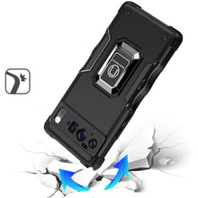 For Google Pixel 10/10 Pro Case Grip Design Ring Stand Cover + Tempered Glass