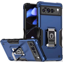 For Google Pixel 10/10 Pro Case Grip Design Ring Stand Cover + Tempered Glass