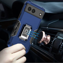 For Google Pixel 7 (Dual Camera) Case Grip Design Magnetic RingStand Phone Cover