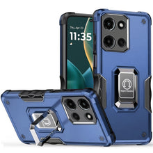 For Moto G Stylus 2025 Case Grip Design Magnetic Ringstand Cover +Tempered Glass