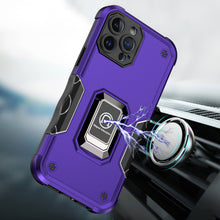 For iPhone 15 Pro Max Case Grip Design Magnetic Ring Stand + 2 Screen Protectors