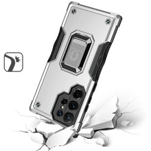 For Samsung S23 Ultra Case Grip Design Magnetic RingStand Protective Phone Cover