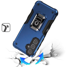 For Samsung S25 FE Case Grip Design Magnetic Ring Stand Cover + Tempered Glass