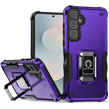 For Samsung S25 FE Case Grip Design Magnetic Ring Stand Cover + Tempered Glass