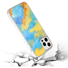 For iPhone 12, 12 Pro Case Vivid Colors Watercolor Design Shockproof Phone Cover