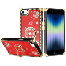 For iPhone 15 PRO Case Diamond Bling Heart Studded Cover + 2 Tempered Glass