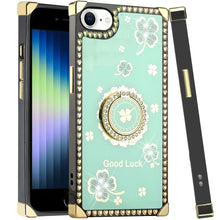 For iPhone 15 PRO Case Diamond Bling Heart Studded Cover + 2 Tempered Glass