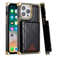 For iPhone 15 PRO Case PU Leather Card Holder Phone Cover + 2 Tempered Glass