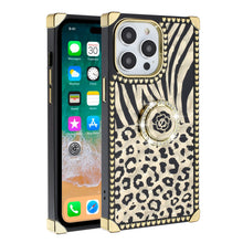 For iPhone 15 PRO Case Bling Fashion Phone Cover Ring Stand + 2 Tempered Glass