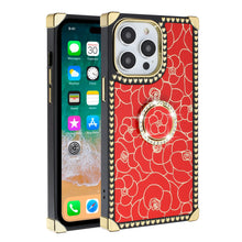 For iPhone 15 PRO Case Bling Fashion Phone Cover Ring Stand + 2 Tempered Glass