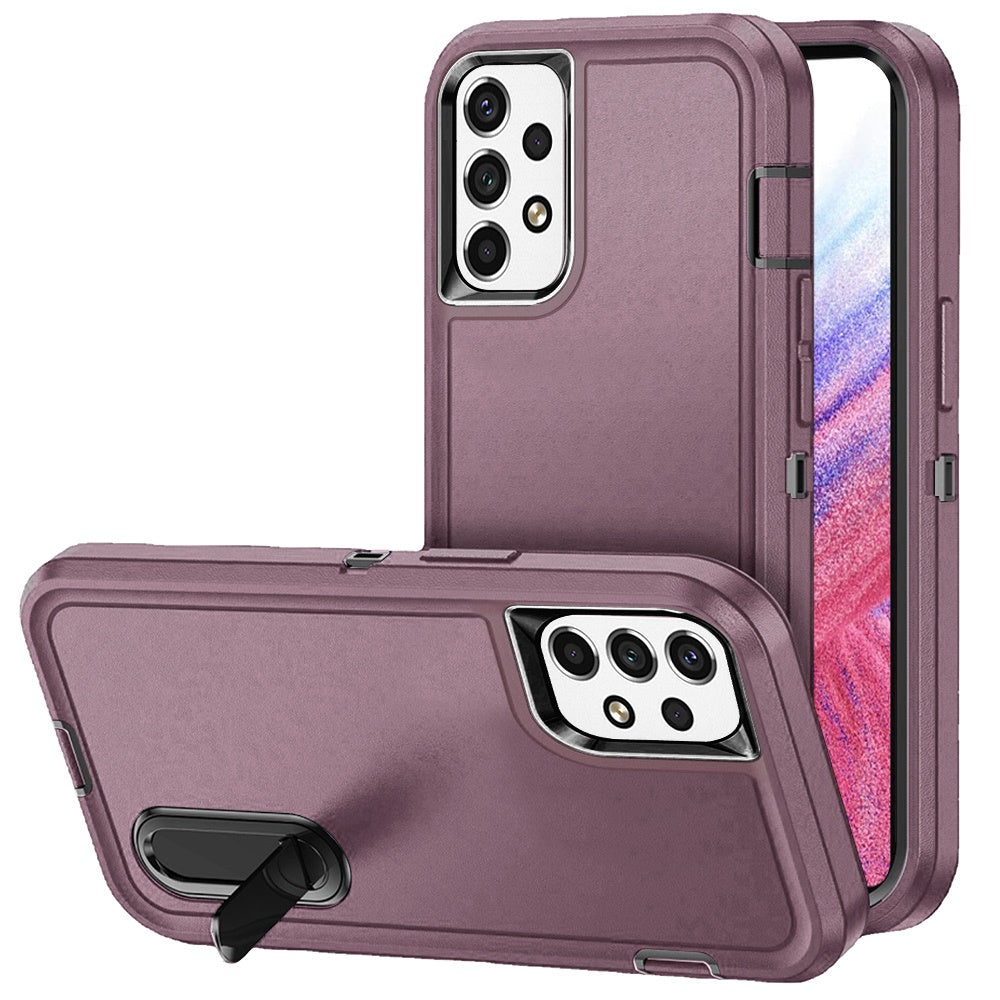 For Samsung A53 5G Heavy-Duty 3in1 Tough Phone Case Cover with Built-in Stand