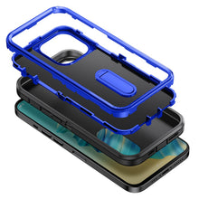 For iPhone 13 Pro Max Case Heavy-Duty 3in1 Tough Phone Cover with Built-in Stand