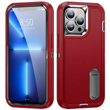 For iPhone 14 PRO MAX Case Heavy-Duty 3in1 Tough Phone Cover with Built-in Stand