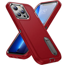 For iPhone 13 Pro Max Case Heavy-Duty 3in1 Tough Phone Cover with Built-in Stand