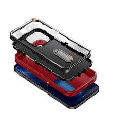 For iPhone 13 Pro Max Case Heavy-Duty 3in1 Tough Phone Cover with Built-in Stand
