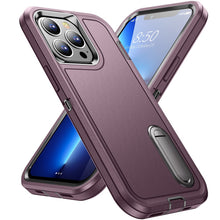 For iPhone 14 PRO MAX Case Heavy-Duty 3in1 Tough Phone Cover with Built-in Stand