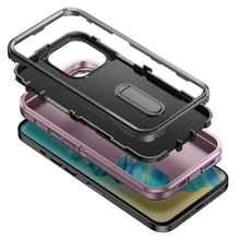 For iPhone 14 PRO MAX Case Heavy-Duty 3in1 Tough Phone Cover with Built-in Stand