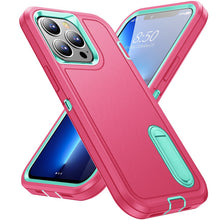 For iPhone 14 PRO MAX Case Heavy-Duty 3in1 Tough Phone Cover with Built-in Stand