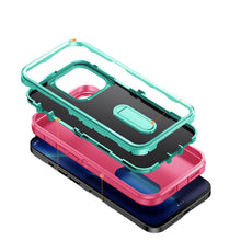 For iPhone 14 PRO MAX Case Heavy-Duty 3in1 Tough Phone Cover with Built-in Stand