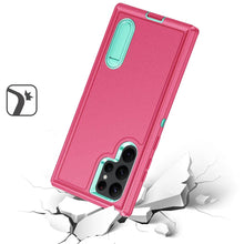 For Samsung S23 Ultra Case Heavy-Duty 3in1 Tough Phone Cover with Built-in Stand