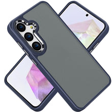 For Samsung A36 Case Soft Acrylic Hybrid with Metal Buttons + Tempered Glass