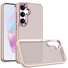 For Samsung A36 Case Soft Acrylic Hybrid with Metal Buttons + Tempered Glass