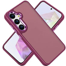 For Samsung A36 Case Soft Acrylic Hybrid with Metal Buttons + Tempered Glass