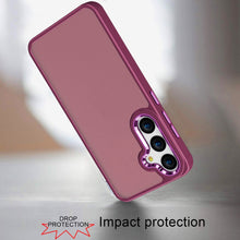 For Samsung A36 Case Soft Acrylic Hybrid with Metal Buttons + Tempered Glass