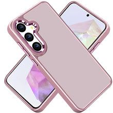 For Samsung A36 Case Soft Acrylic Hybrid with Metal Buttons + Tempered Glass
