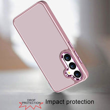 For Samsung A36 Case Soft Acrylic Hybrid with Metal Buttons + Tempered Glass