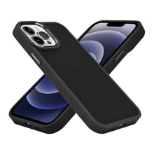 For iPhone 15 Case Rubber Thick Acrylic Cover w/ Metal Button + 2 Tempered Glass