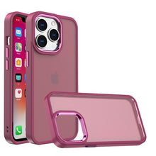 For iPhone 14 PRO MAX Case Rubberized Thick Acrylic Hybrid Cover w/ Metal Button