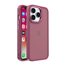 For iPhone 13 Pro Max Case Rubberized Thick Acrylic Hybrid Cover w/ Metal Button