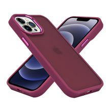 For iPhone 13 Pro Max Case Rubberized Thick Acrylic Hybrid Cover w/ Metal Button