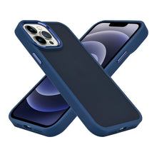 For Apple iPhone 11 Rubberized Thick Acrylic Hybrid Case Cover with Metal Button