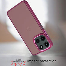 For Motorola Edge 2025 Case Rubberized Thick Acrylic Cover with Metal Buttons