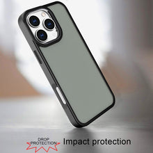 For iPhone 16 PRO MAX Case Soft Acrylic Hybrid w/ Metal Buttons + Tempered Glass